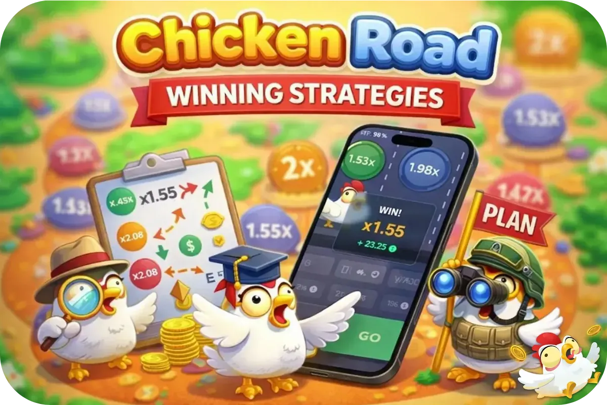 winning strategies in game chicken road